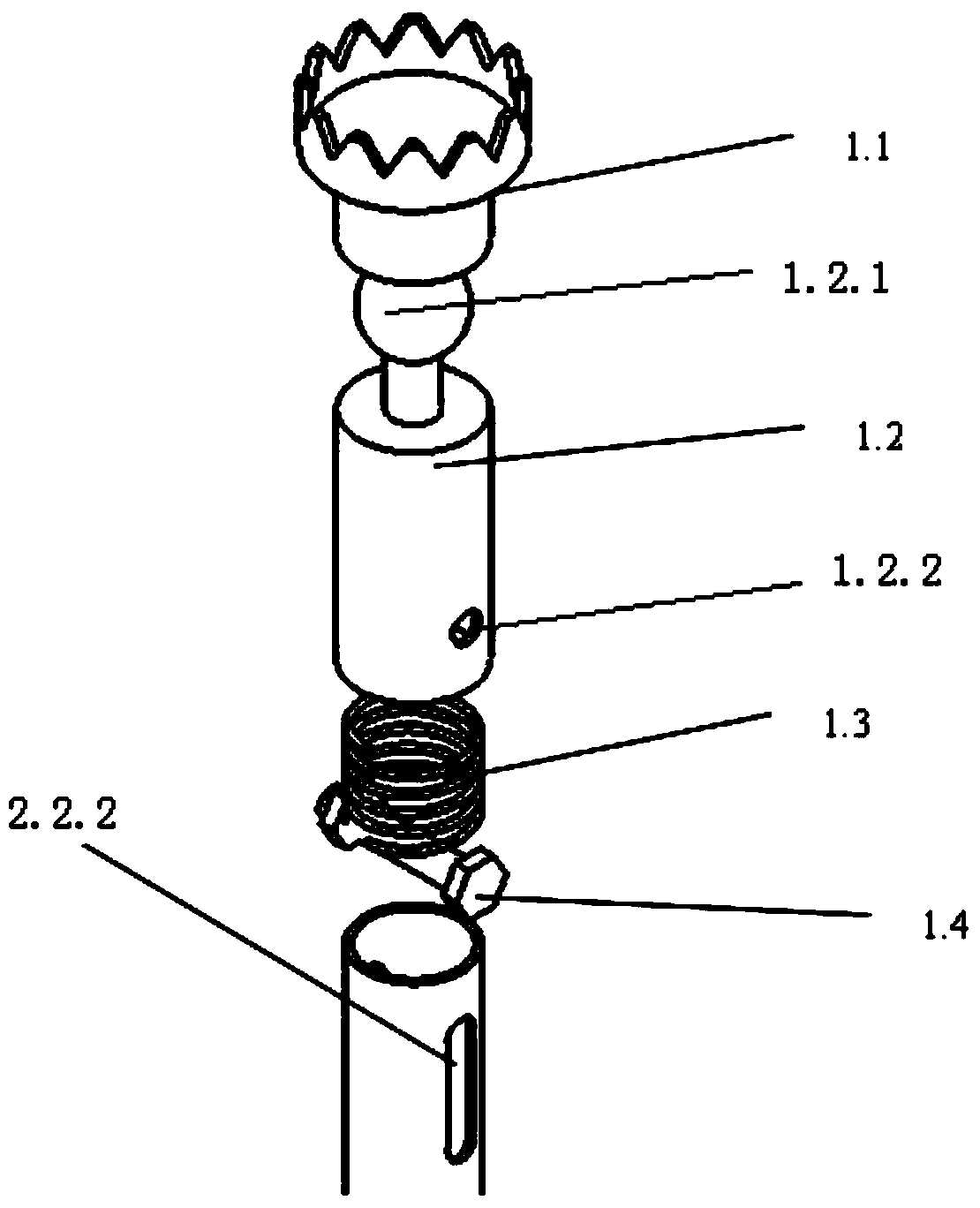 Vehicle handling stability test instrument gyroscope installation clamp