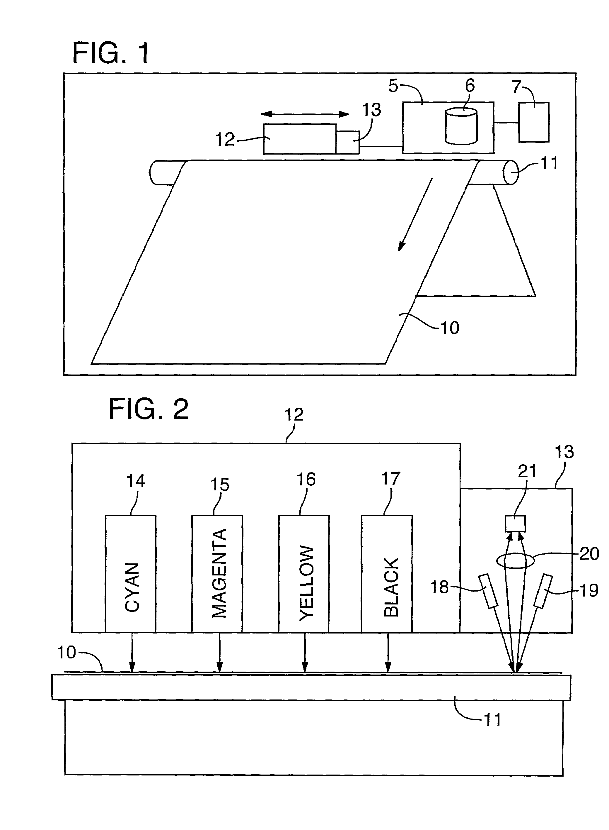 Calibration of a multi color imaging system using a predicted color shift