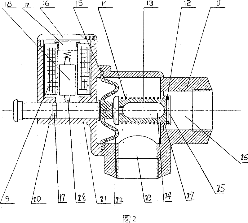 Gas leakage automatic breaking and alarming device