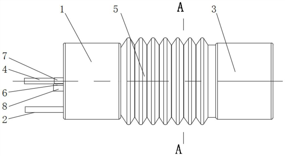 Soft pneumatic robot capable of wriggling, and bending method of soft pneumatic robot