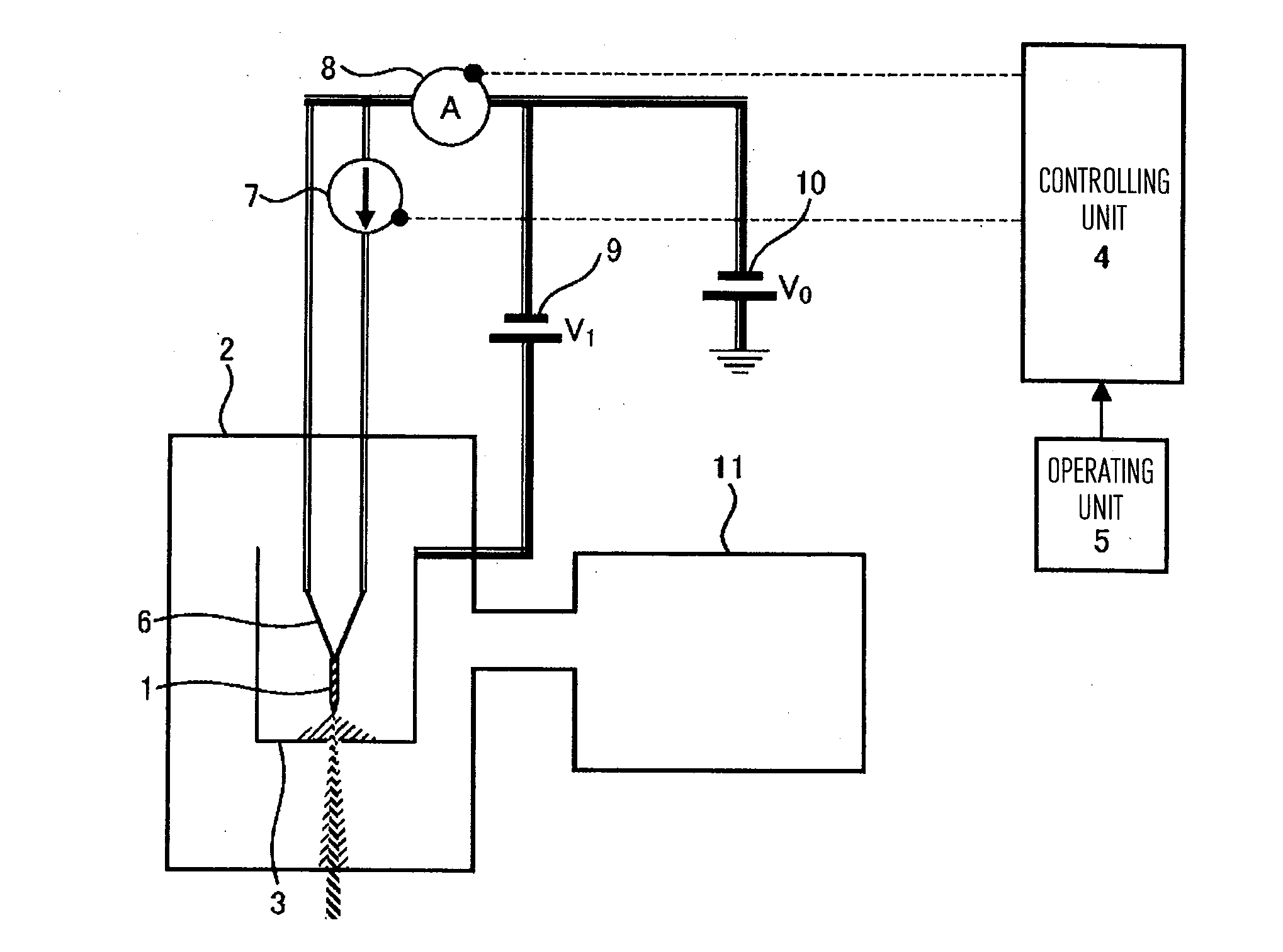 Field-emission electron gun and method for controlling same