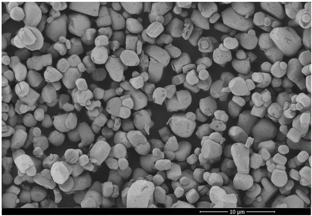 Small-granule monocrystal lithium nickel cobalt manganate positive electrode material and preparation method therefor