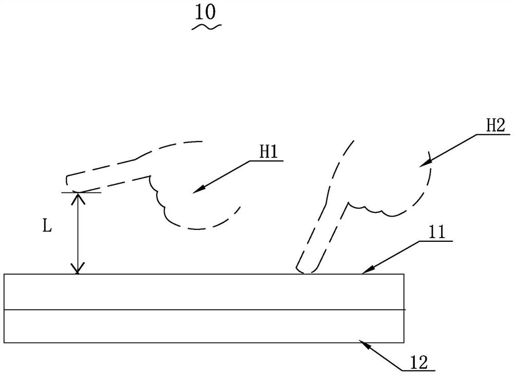 Induction surface structure, preparation method thereof and product with induction surface structure