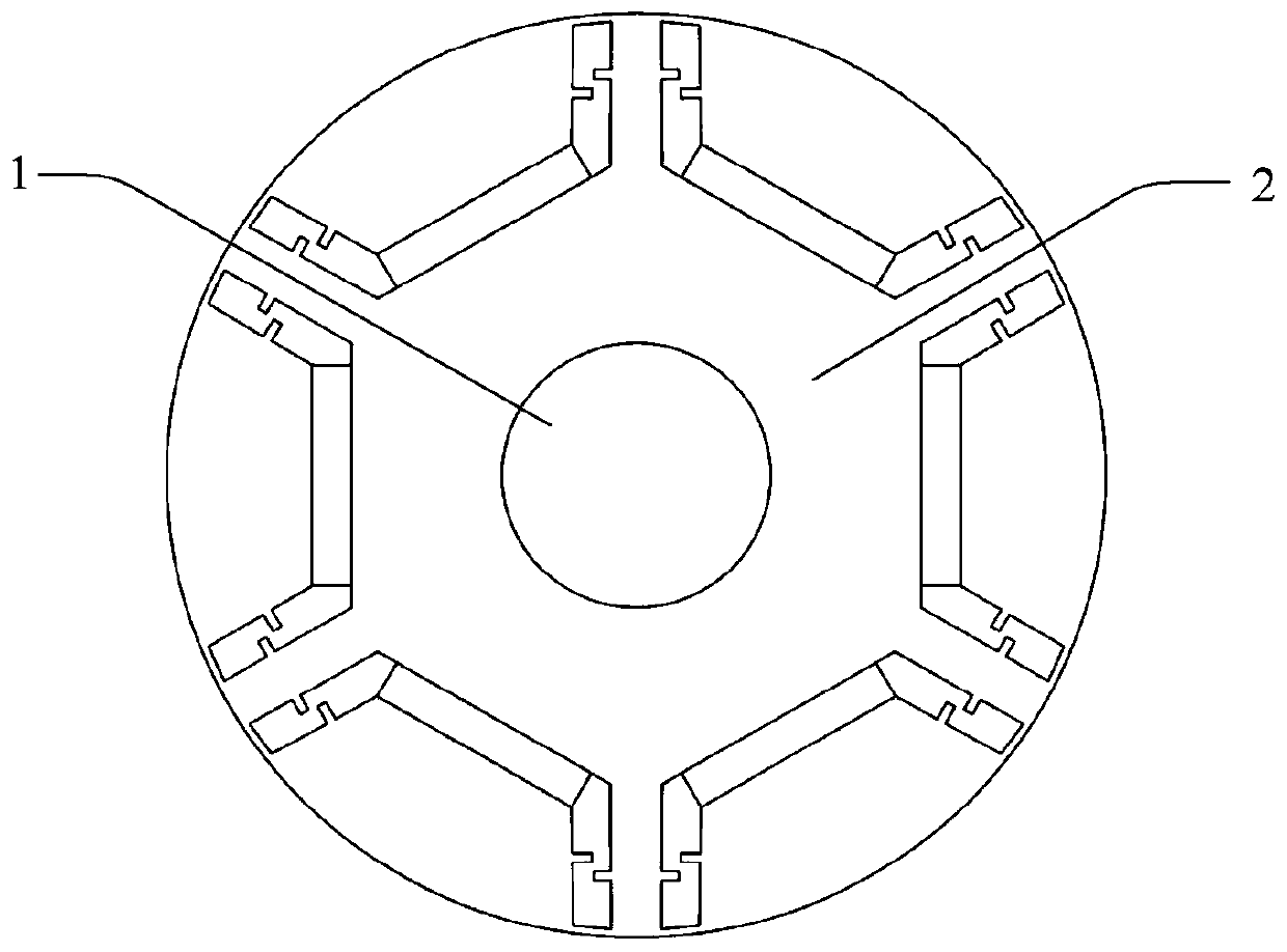 A rotor structure for improving the irreversible demagnetization resistance of permanent magnet motors