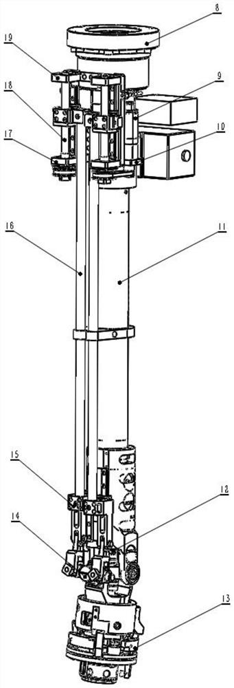 Vertical double-loop branch line lap joint operation control method for operating robot