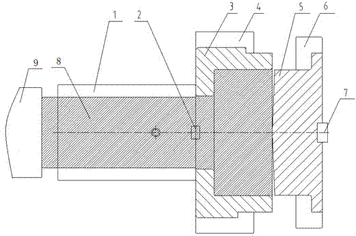 Output gear shaft rotary forging die