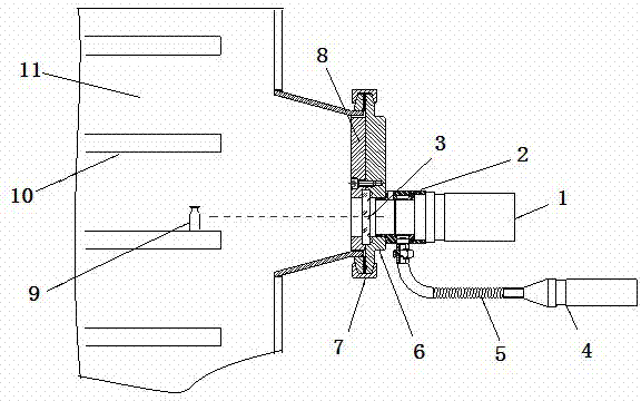 Infrared thermometry system of vacuum freeze drier