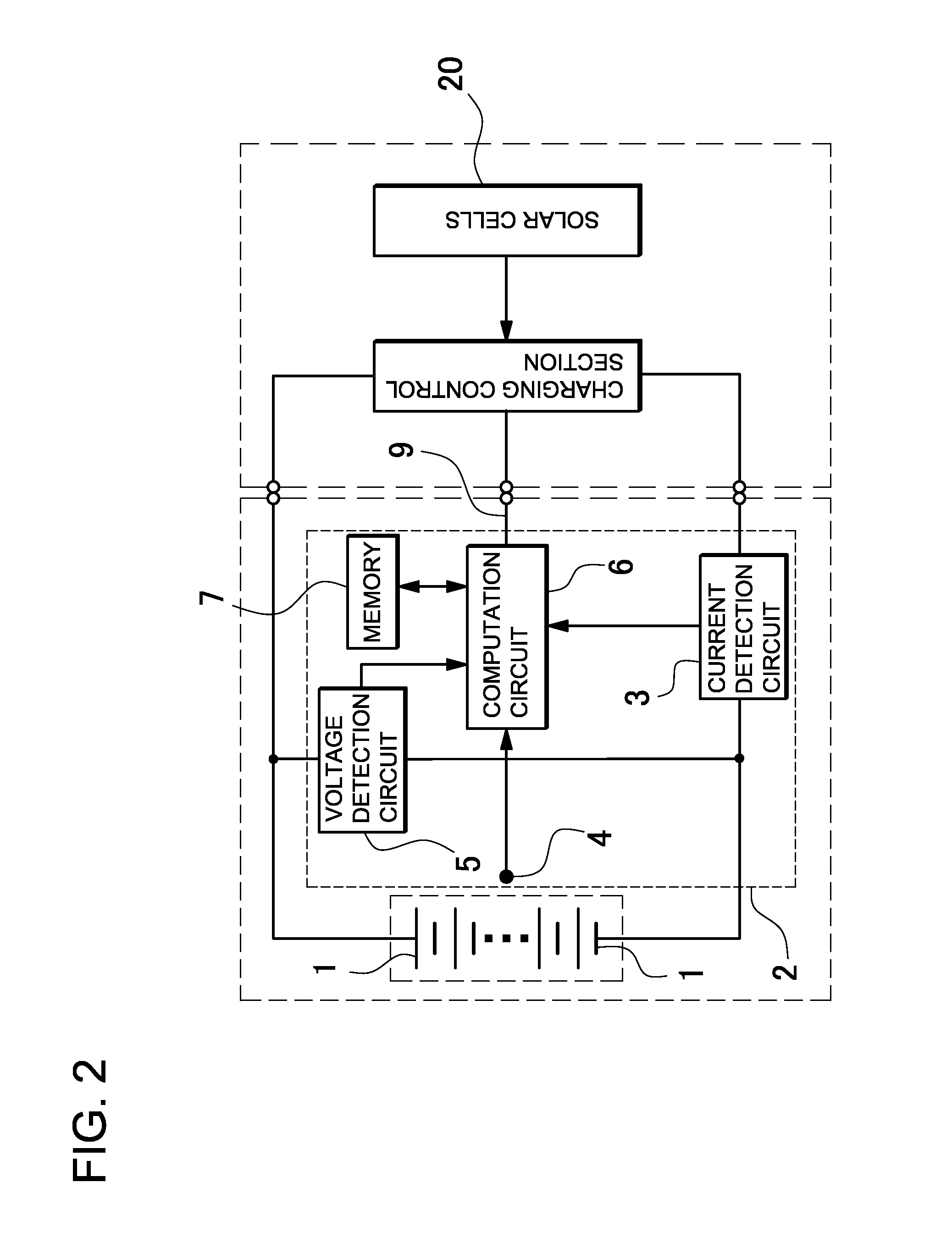 Method of detecting battery degradation level