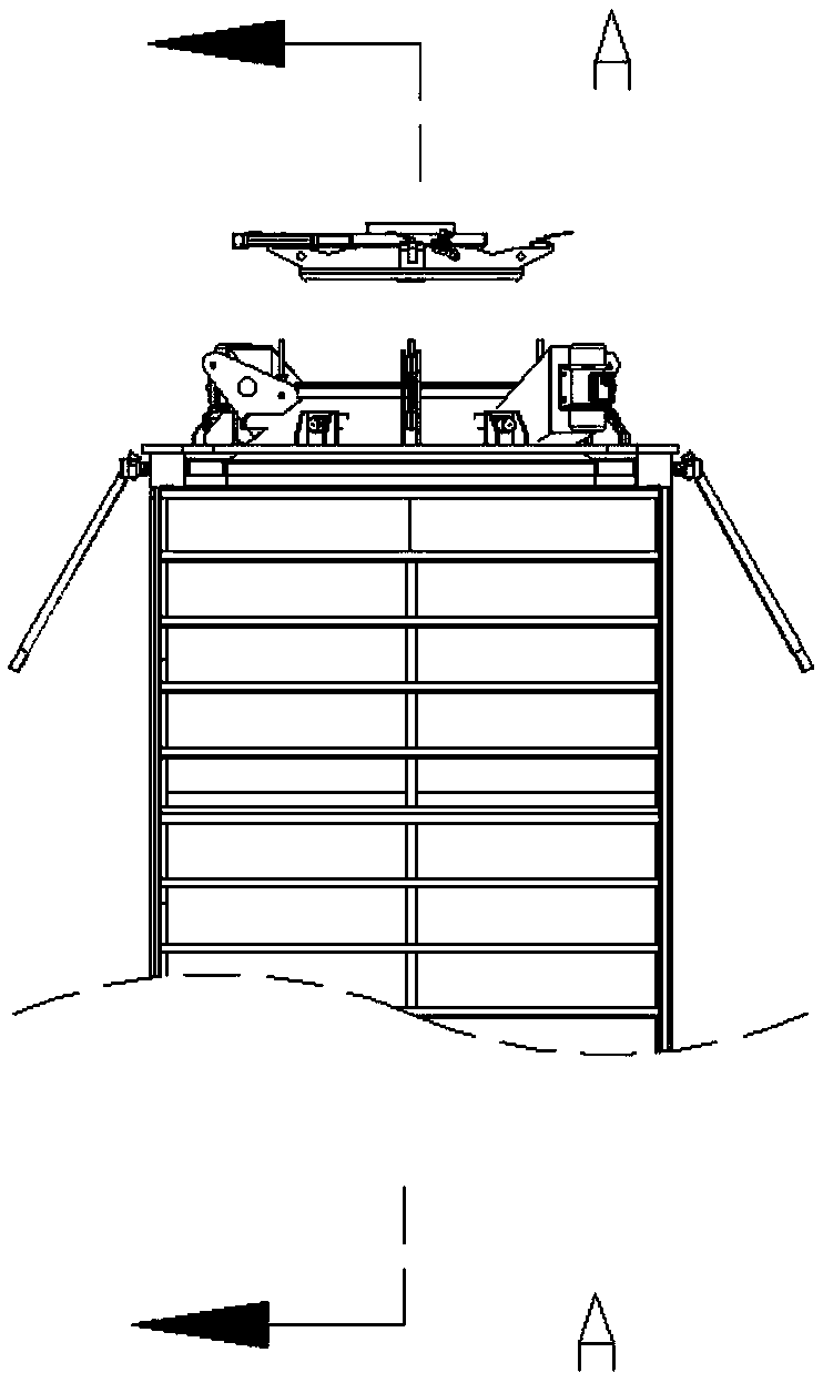 Vibration unloading device for bulk powder in container soft bag