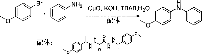 N-arylation method taking substituted adipic dihydrazide as ligand in aqueous phase system