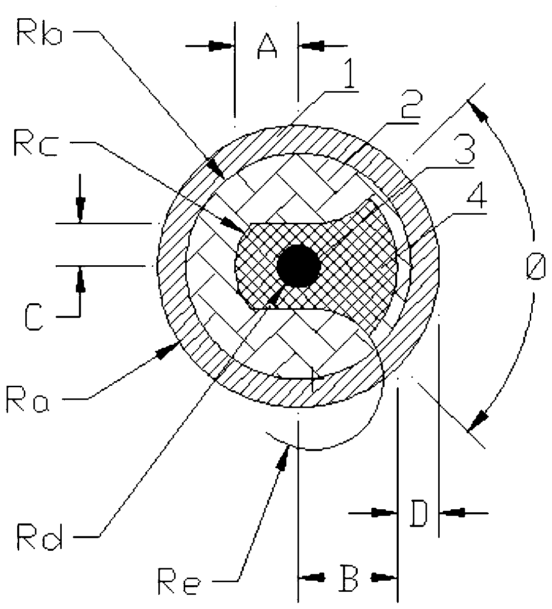 Self-matching ultra-wideband microwave insulator