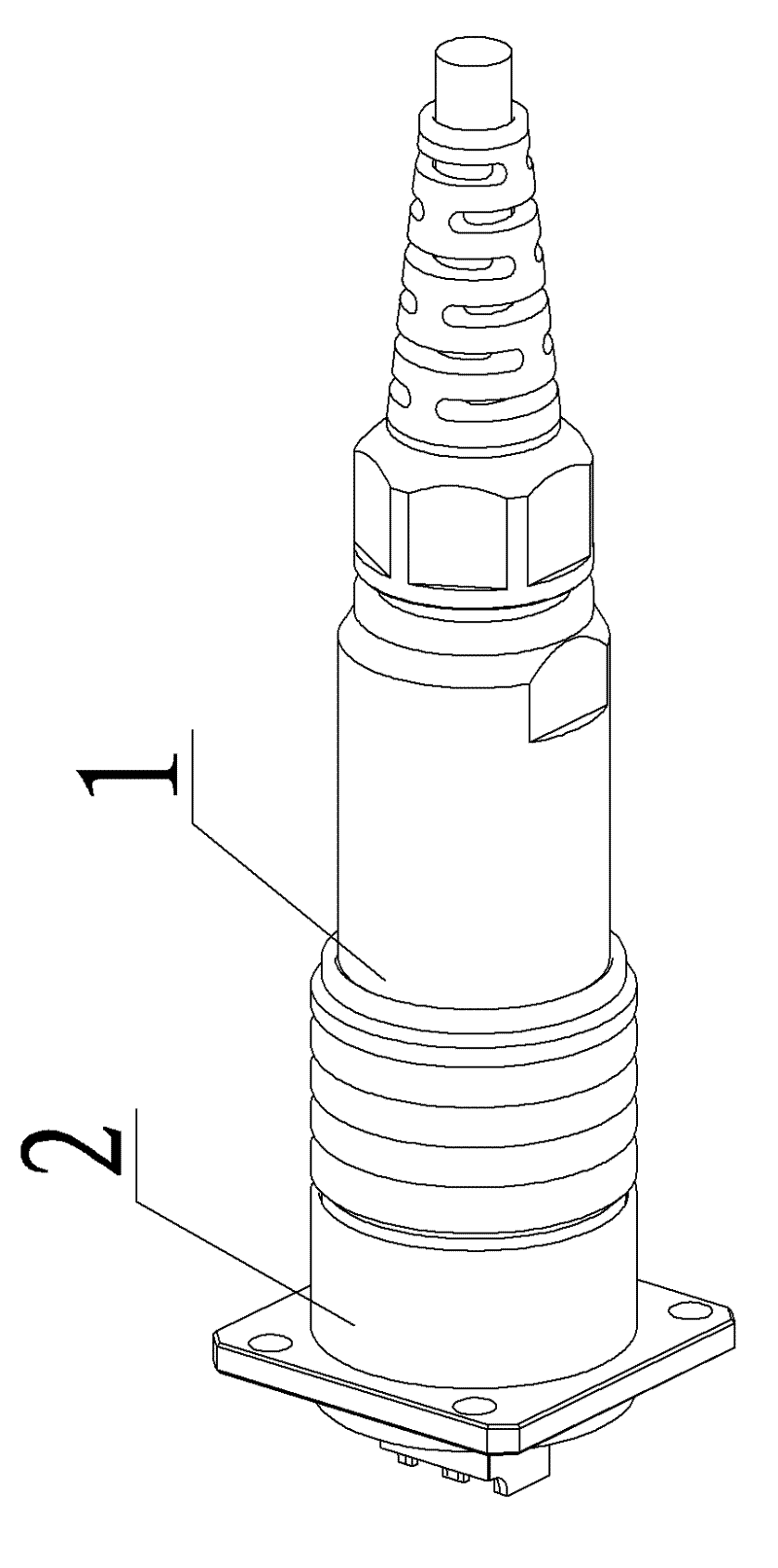 DLC (Data Link Control) optical fiber connector assembly and plug thereof