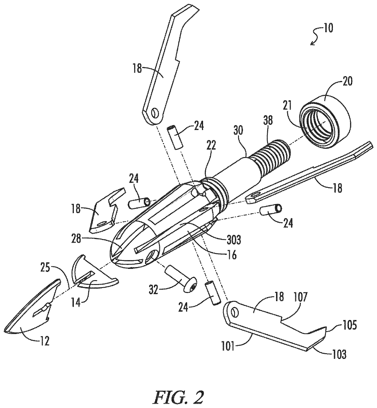 Broadhead with adjustable blade angle and cutting diameter