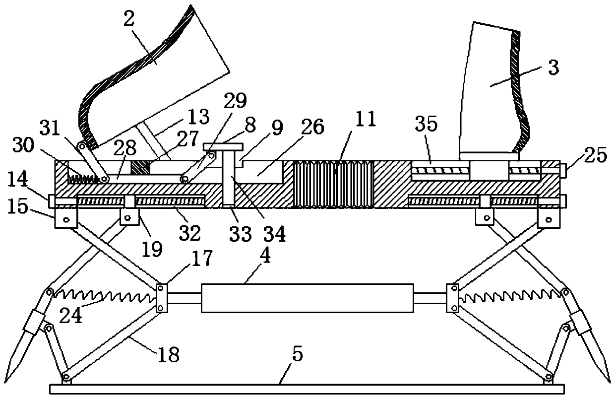 Auxiliary walking device for park management work and using method thereof