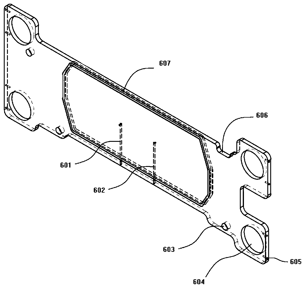 Membrane electrode horizontal type leak detection device