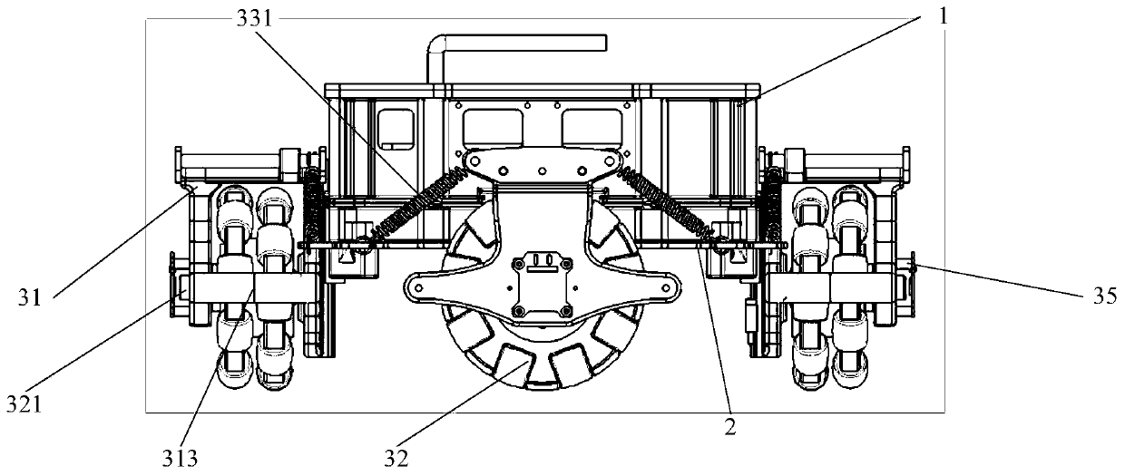 Orthogonal planar mobile robot pose detection device and method