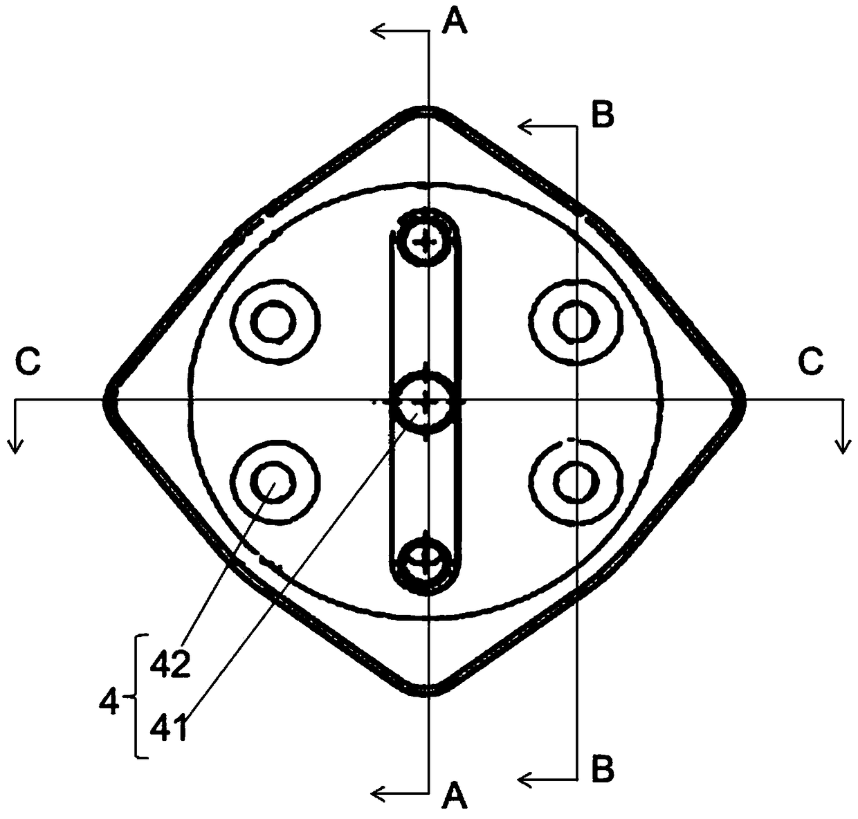 A hydraulic pilot valve body casting and its mold