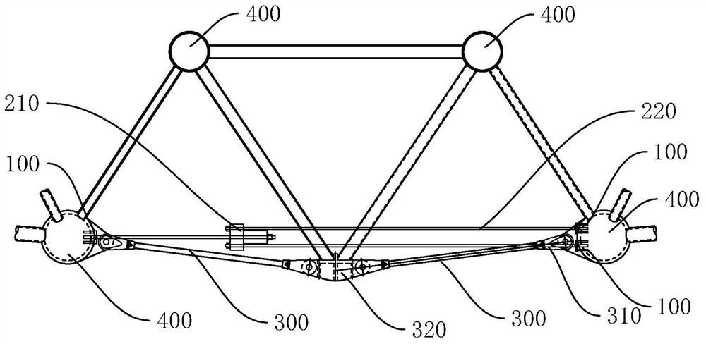 Tension construction method and construction tooling of grid steel tie rods