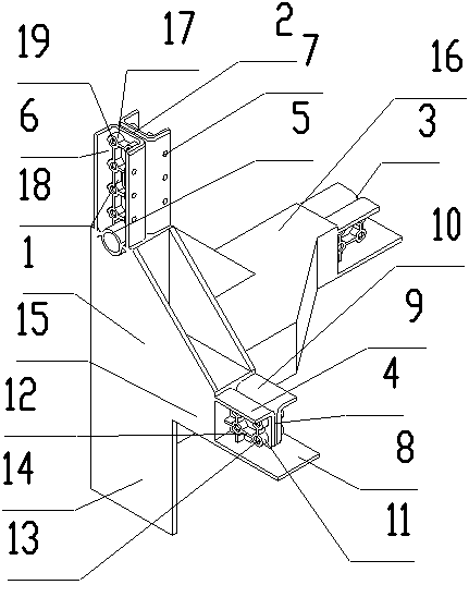 Beam and column connecting member