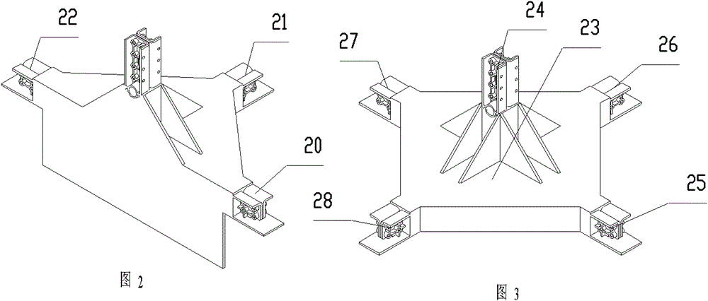 Beam and column connecting member