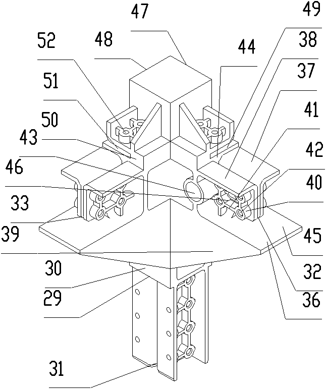 Beam and column connecting member