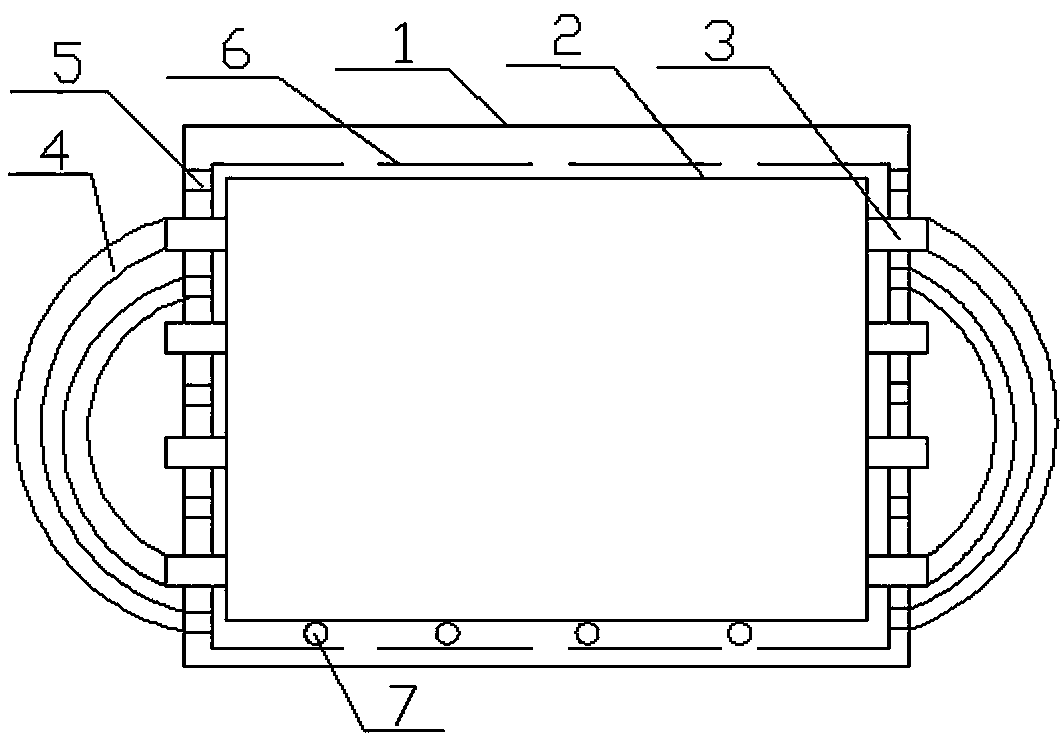 Outlet water collecting device for extrusion die for specially-shaped plastic materials