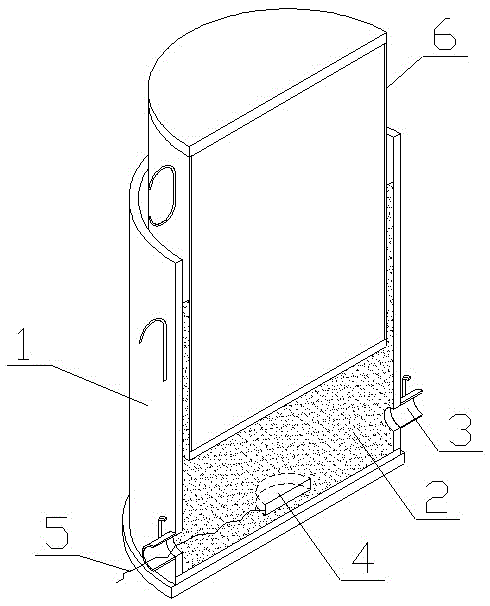 Unbalanced weight monitoring device and construction method for overall process of construction of hanging basket at upper part of horizontal rotation T structure