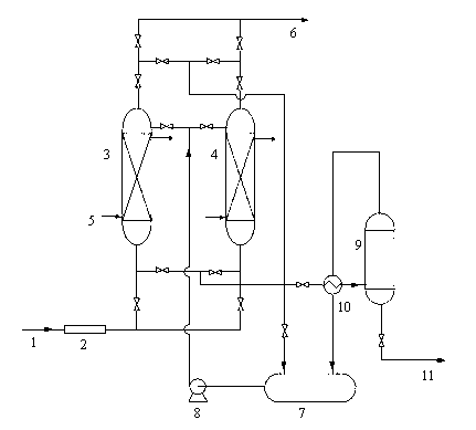 Method for removing residual catalyst in bisphenol A reaction liquid