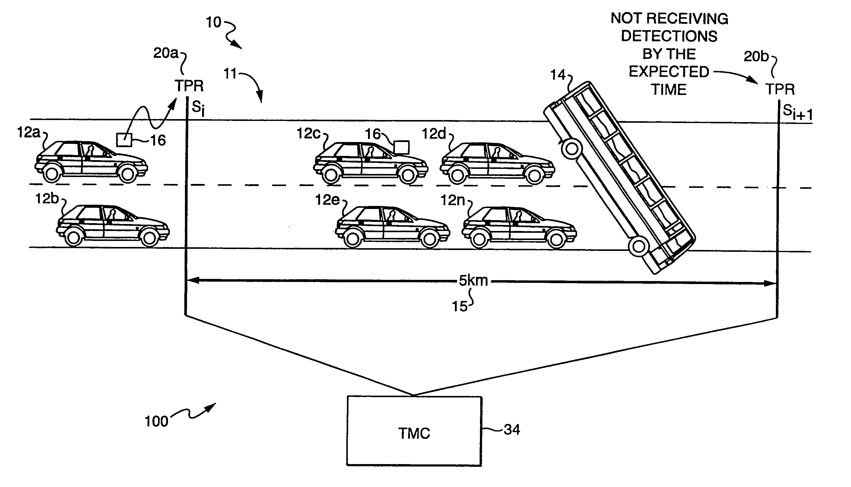 Predictive automatic incident detection using automatic vehicle identification