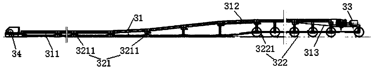 Belt conveying system and tunneling equipment with same