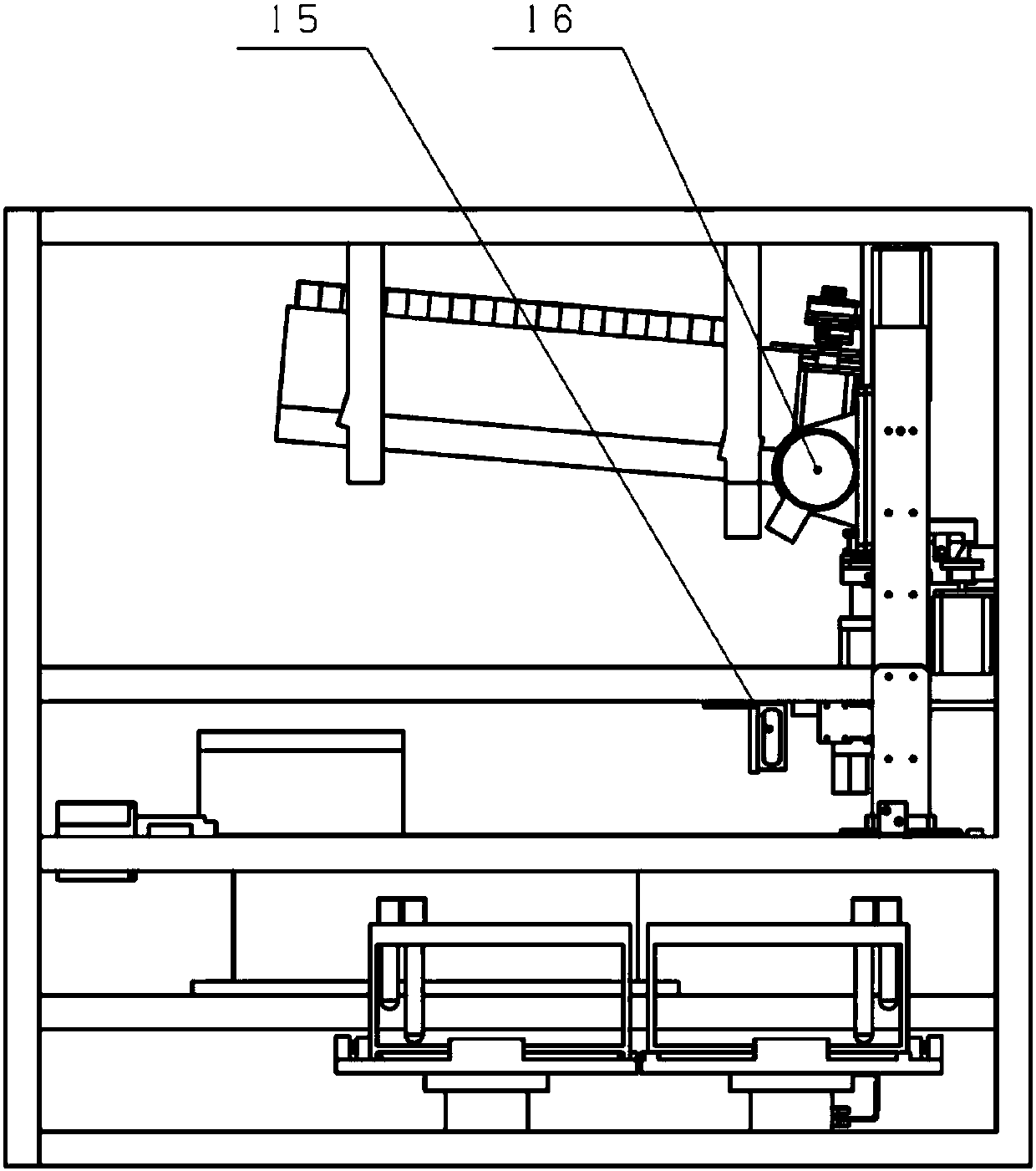 An automatic test tube coding device