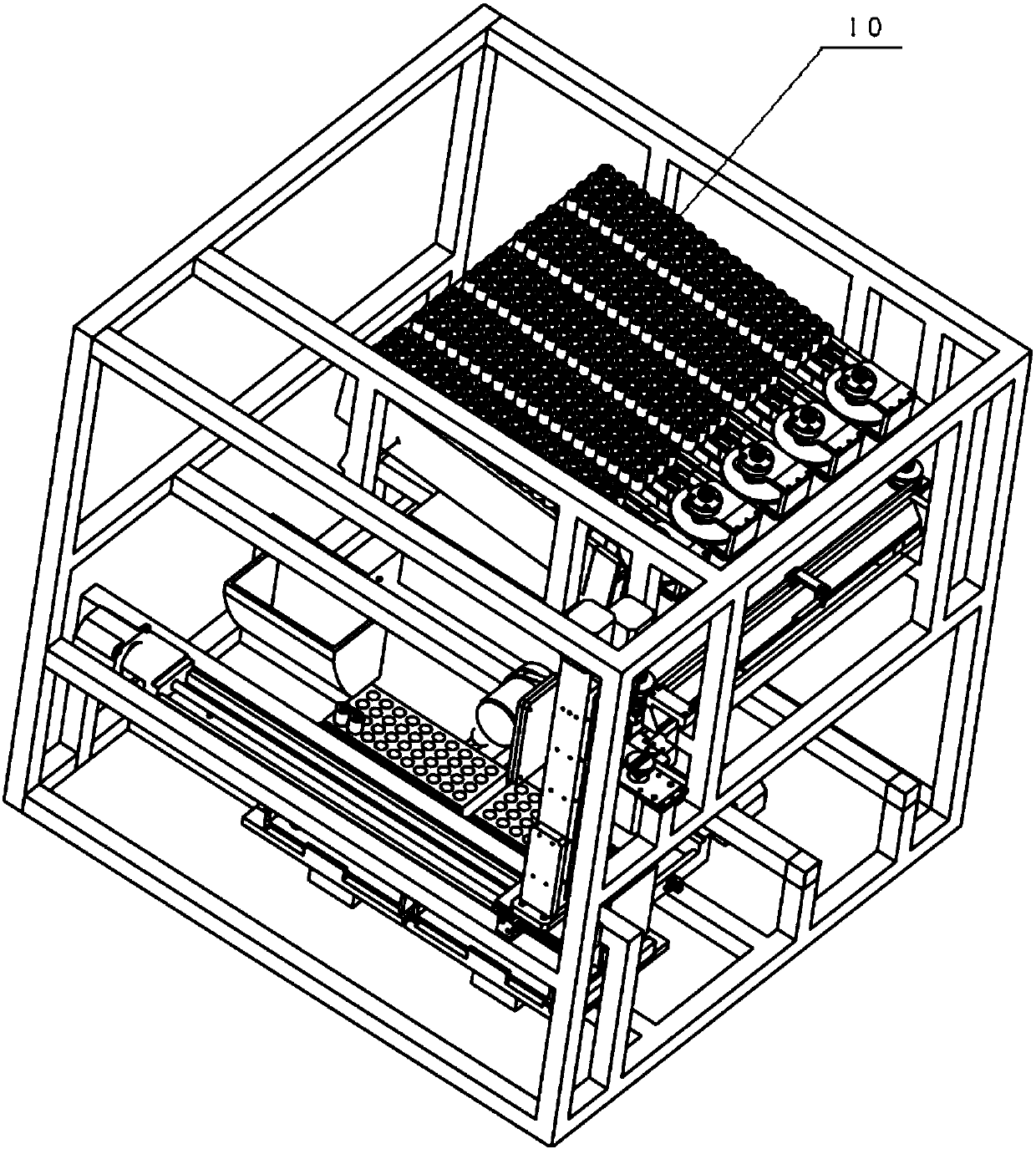 An automatic test tube coding device