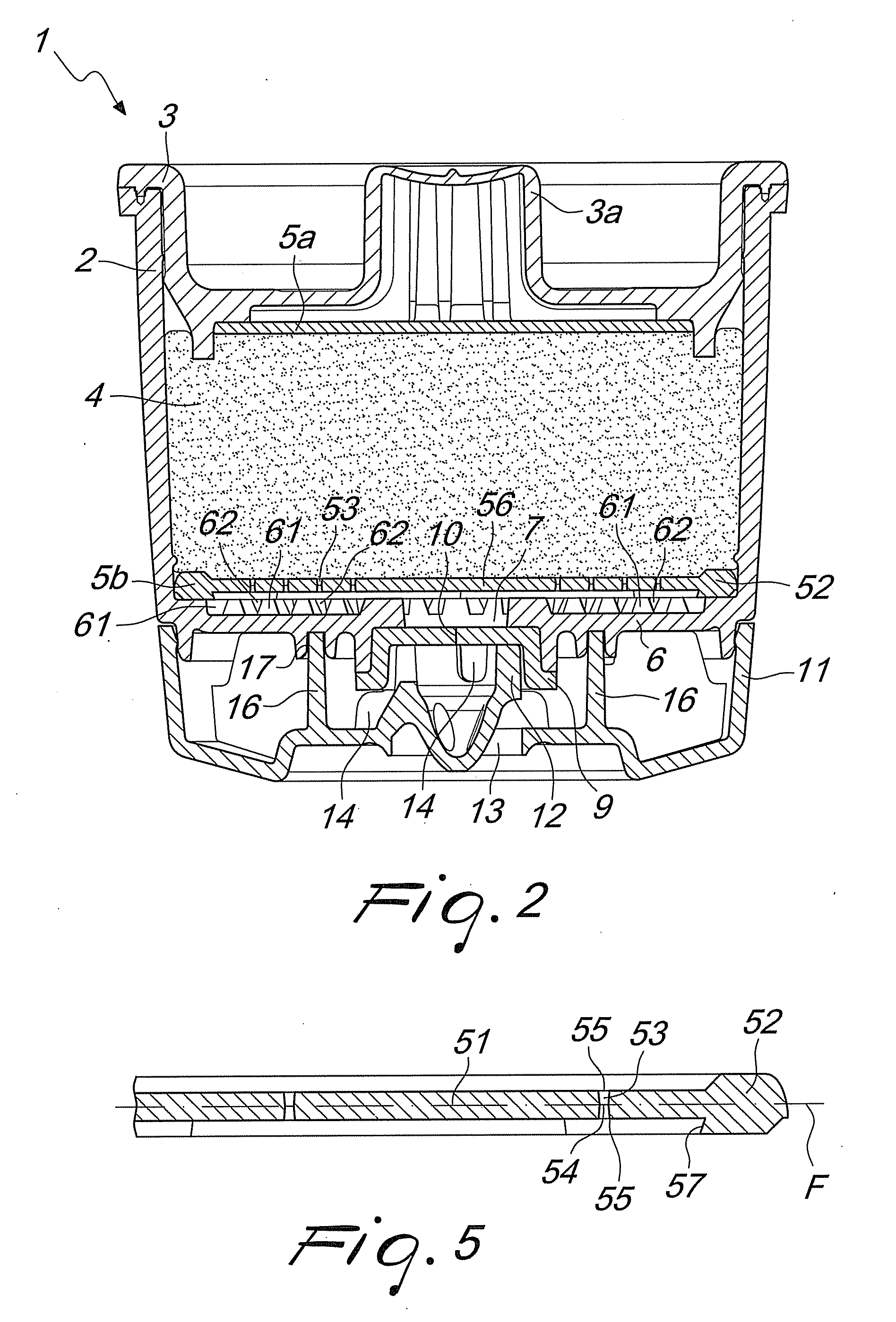 Rigid filter for capsules suitable for extracting beverages, particularly espresso coffee