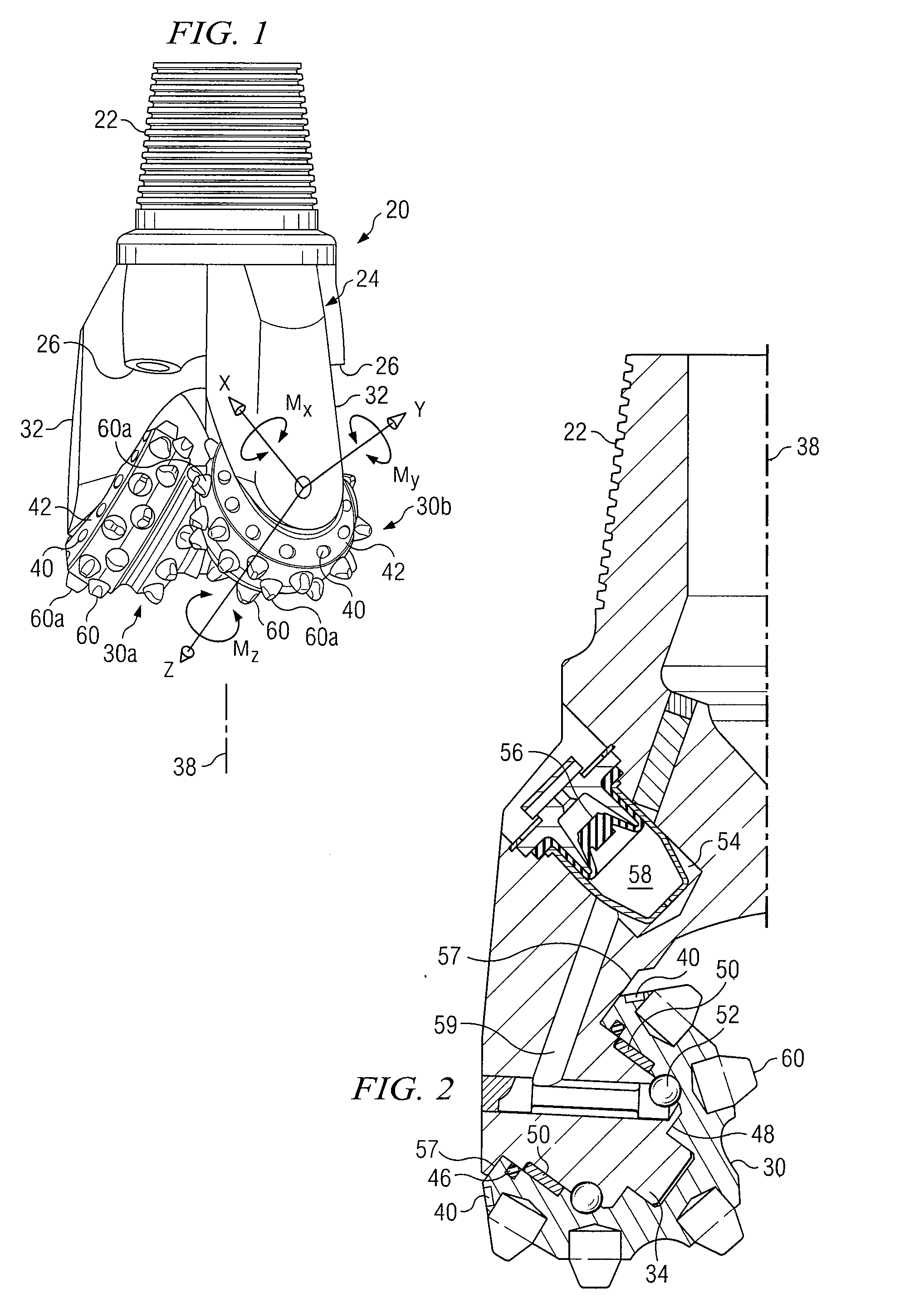 Roller cone drill bits with optimized bearing structures