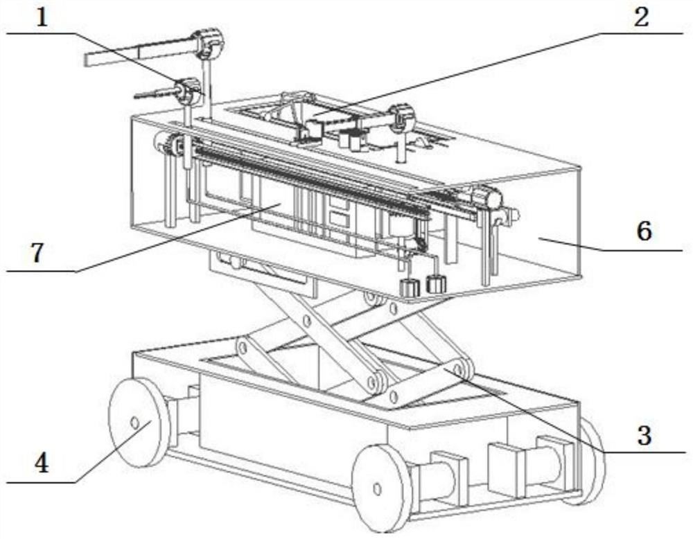 A robot system for taking and returning books in a library