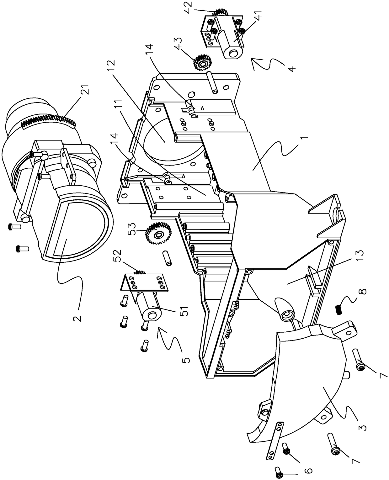 Lens used for short-focus projection machine