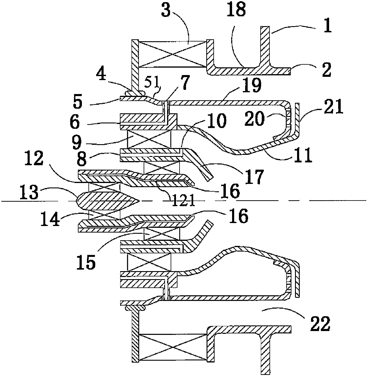 A combustion chamber fuel injection and mixing device and a combustion chamber comprising the same