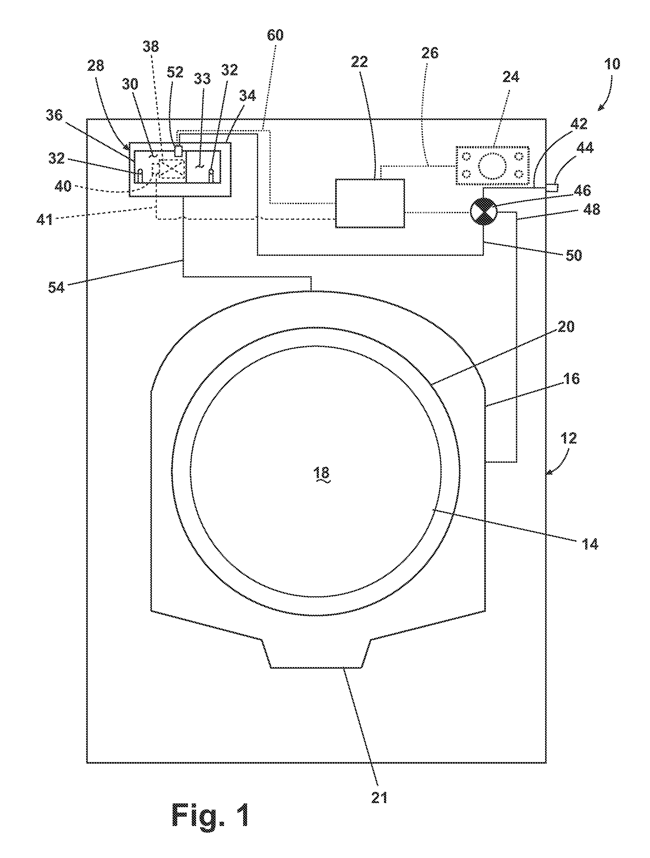 Household cleaning appliance with a single water flow path for both non-bulk and bulk dispensing