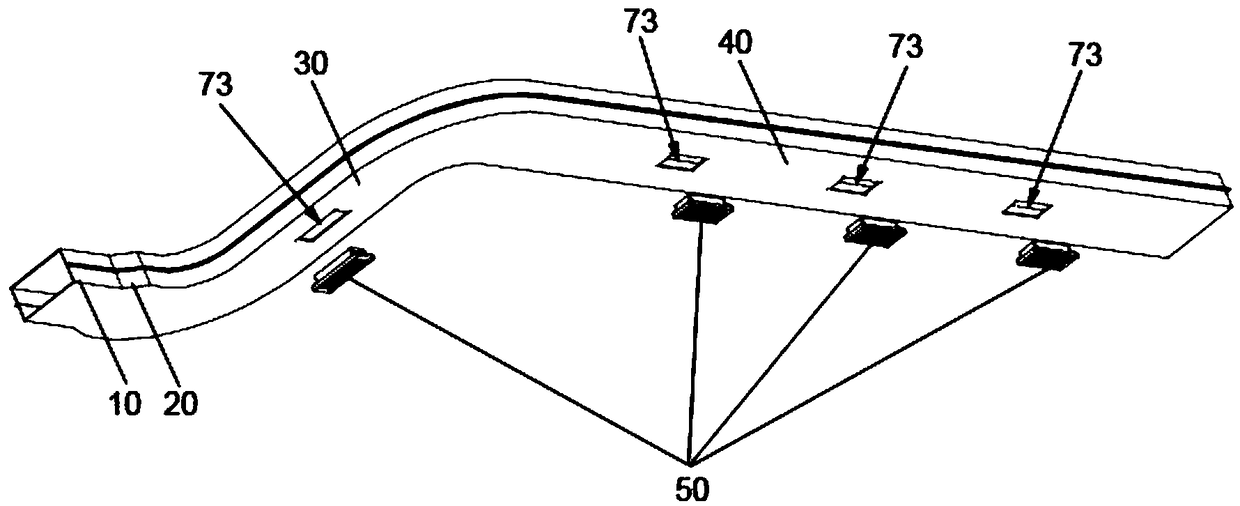 Noise reduction air duct of an automobile air conditioner