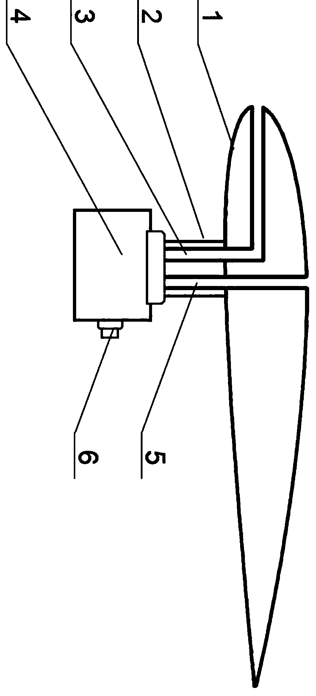 Flow guiding type wing-shaped flow measuring device