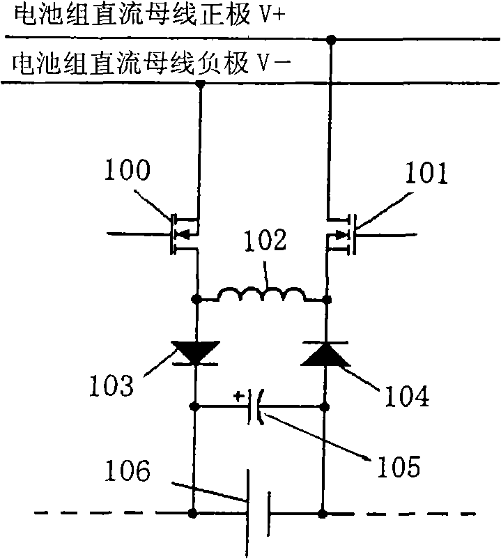 Direct-current voltage reducing circuit