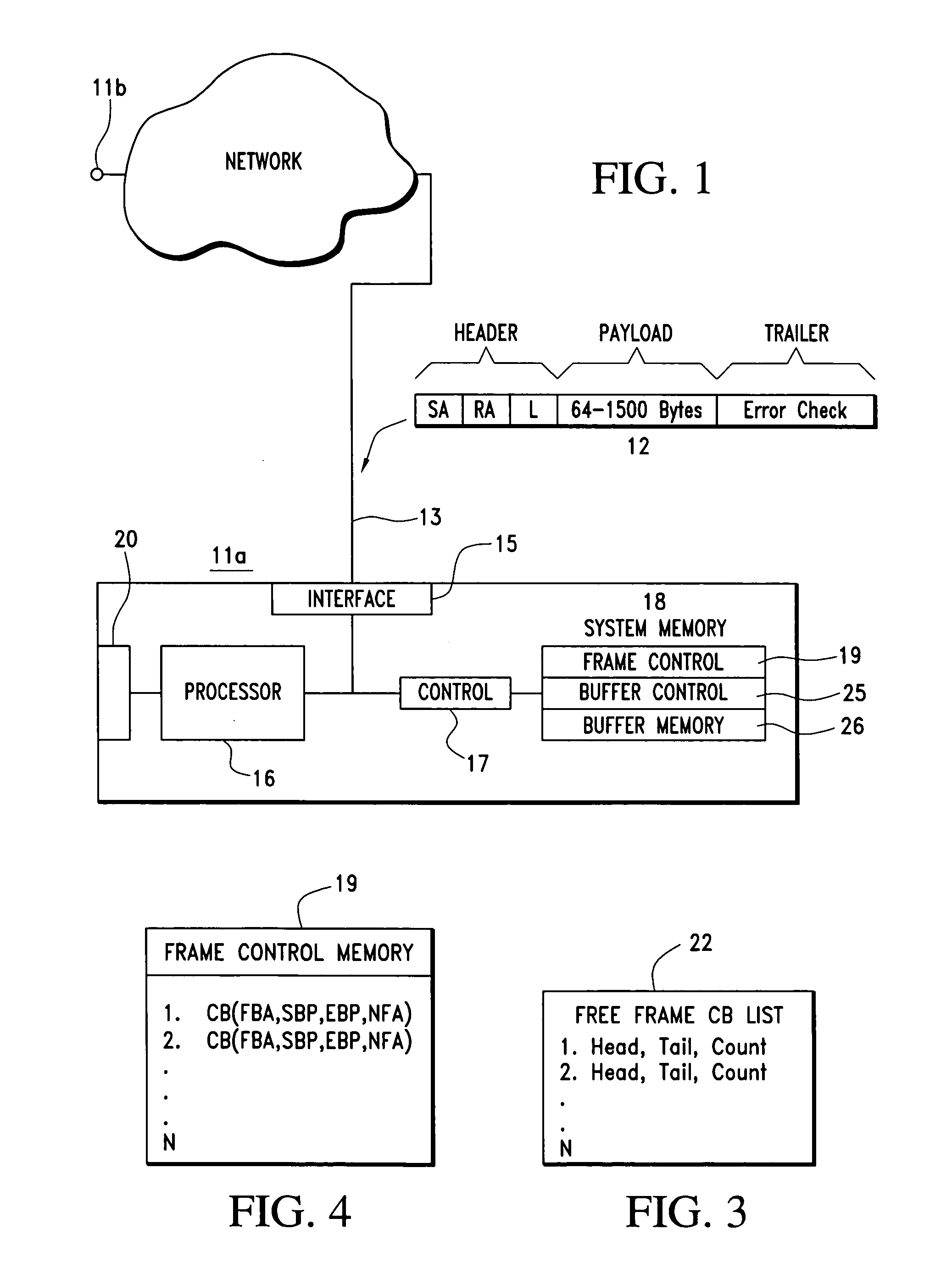 Apparatus and method for efficiently modifying network data frames