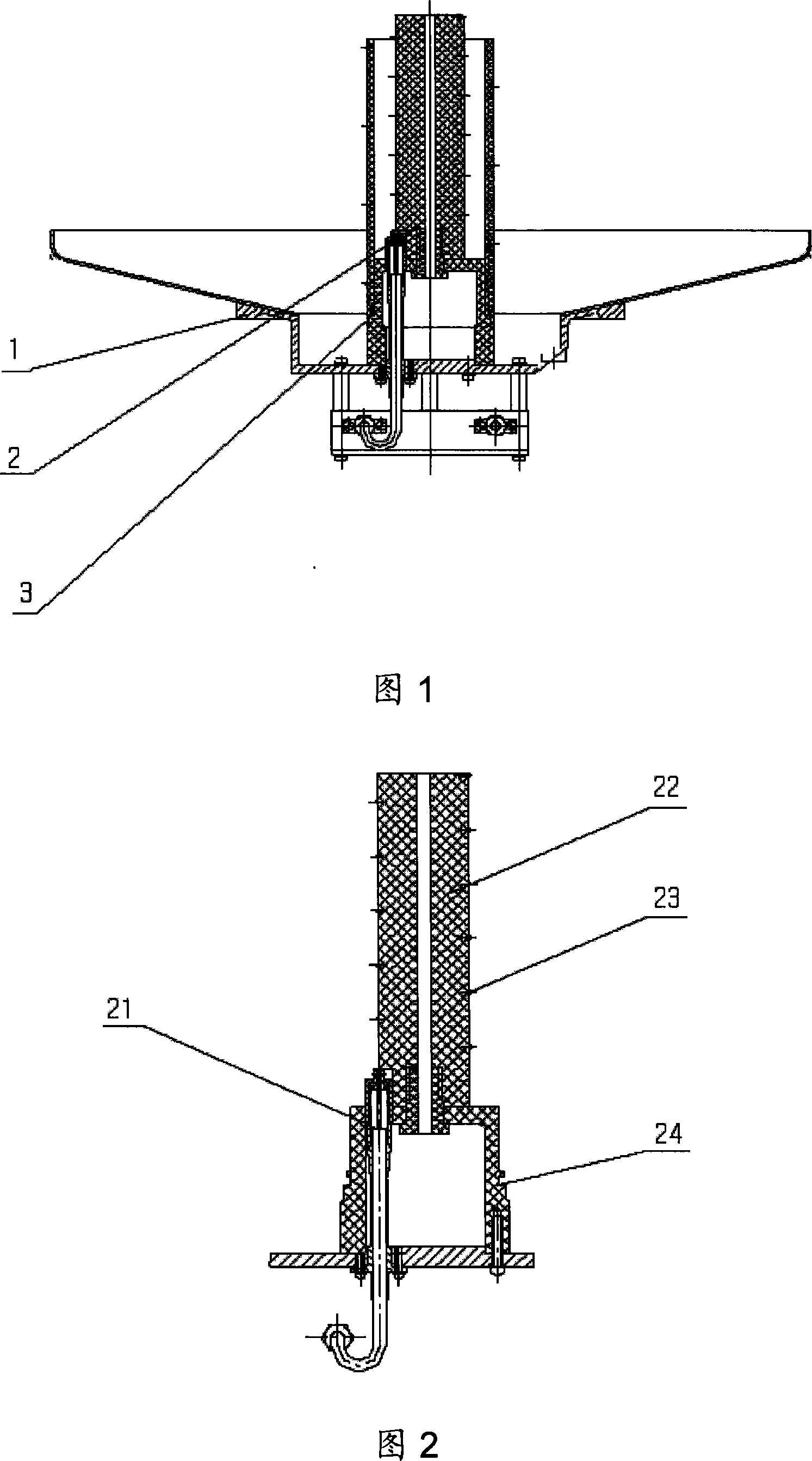 Dual-frequency band and dual round polarization rear radiation spiral antenna