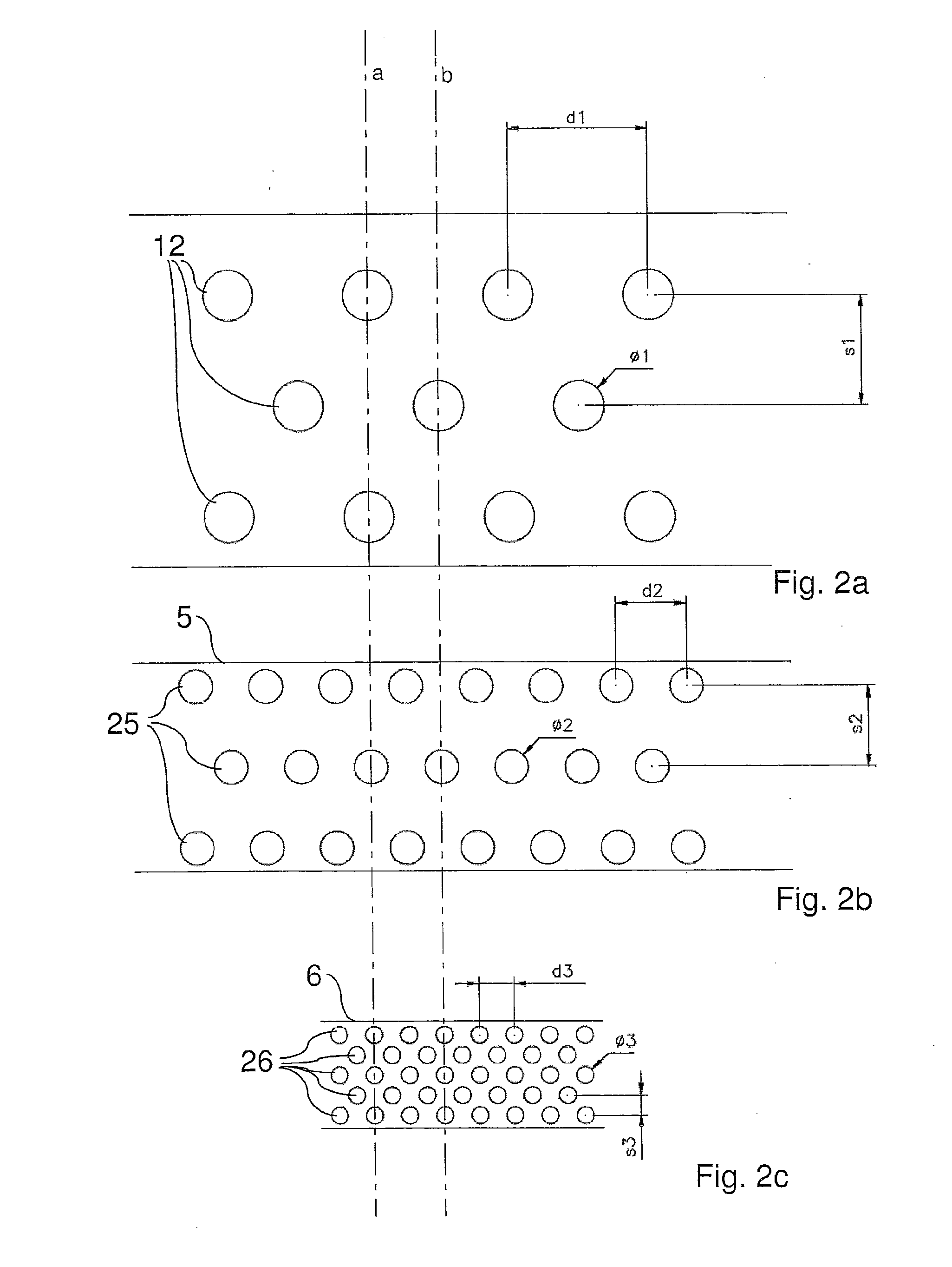 Device for generating a gas jet in processes for coating metal strips