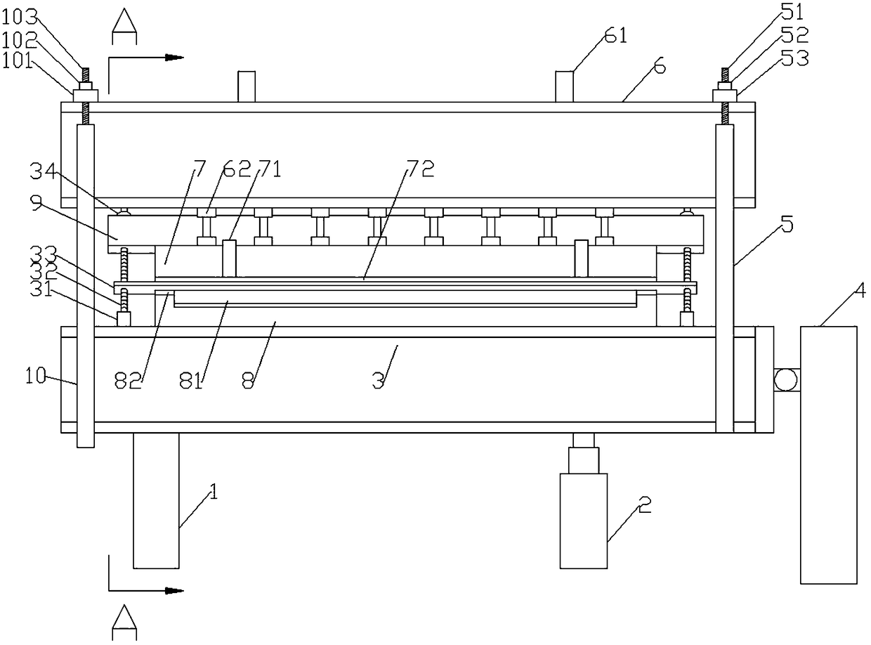 Electric heating knife rest for butting tetrafluorohydrazine cylinder