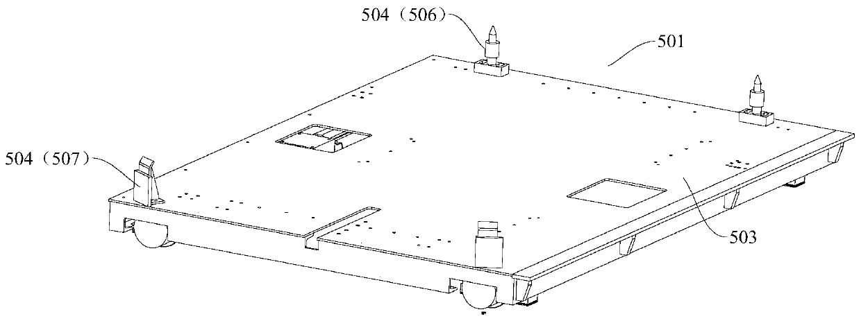 Power battery replacing moving device