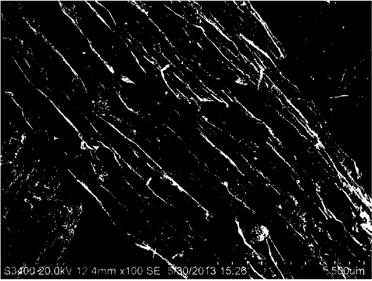 Method for removing lead in polluted water by using aquatic plant biochar