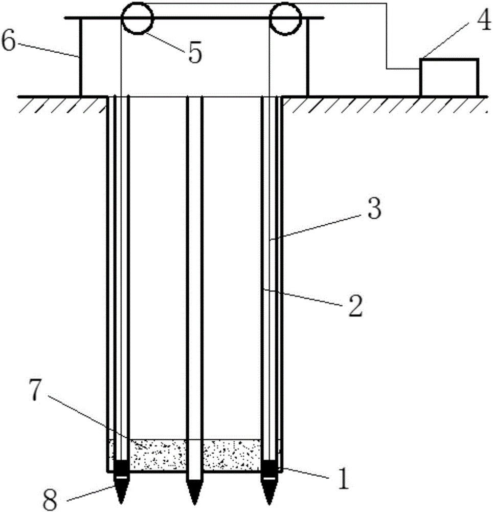 Ultrasonic pile bottom sediment thickness detection device and detection method