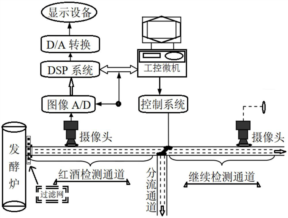 Red wine semi-finished product motion detection system for real-time image analysis