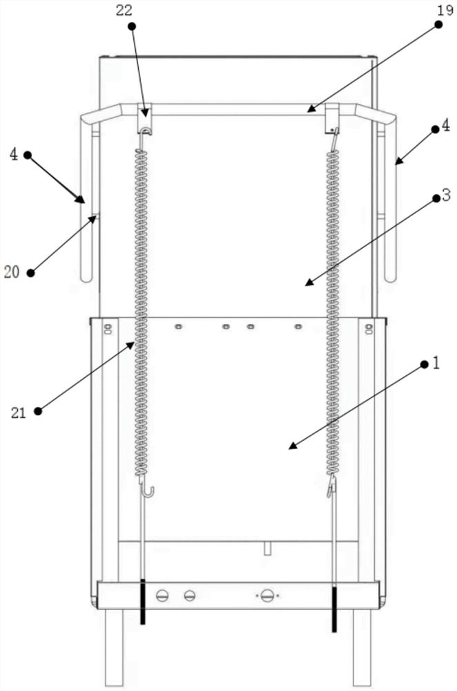 Novel energy-saving and environment-friendly lifting type dish washing equipment